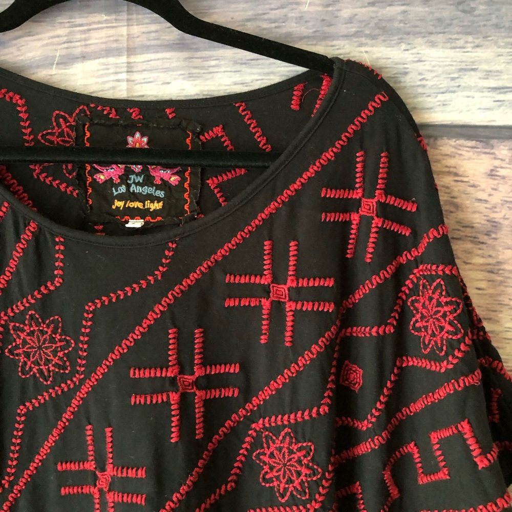 JW Los Angeles Johnny Was Top S Boho Embroidery